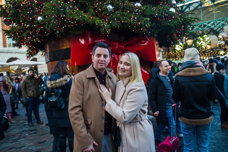 Proposal photography at Covent Garden