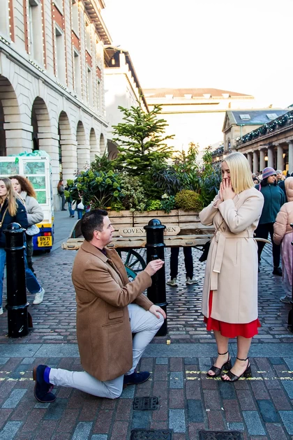 Proposal photography at Covent Garden