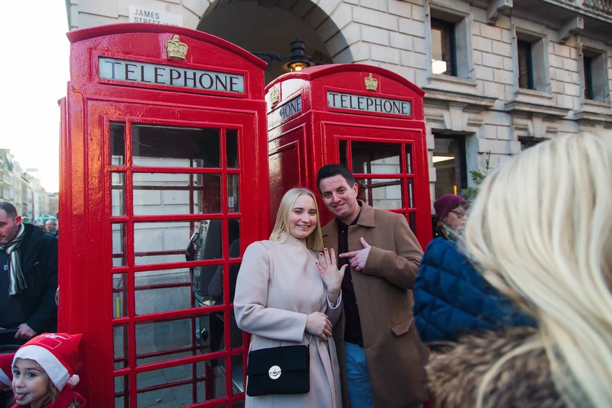 Proposal photography at Covent Garden