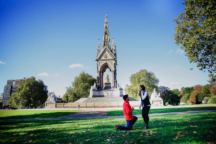 Proposal photography at Royal Albert Hall