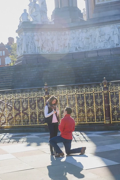 Proposal photography at Royal Albert Hall