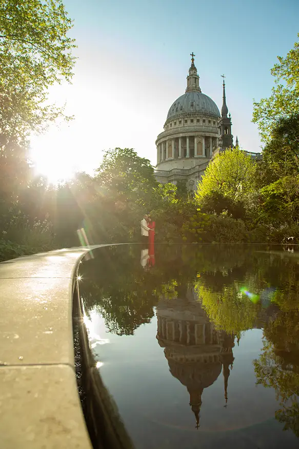 Proposal photography at St Pauls