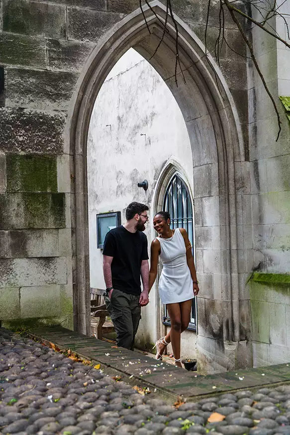 Proposal photography at St Dunstan in the East